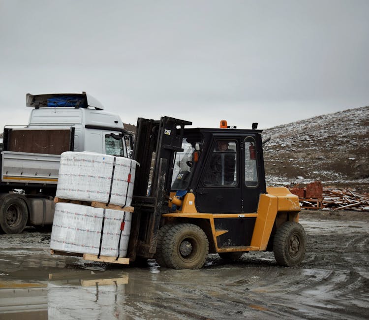 Forklift Loading Truck