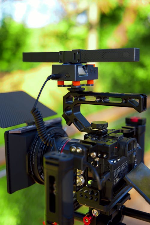 Close-up of a Video Camera 