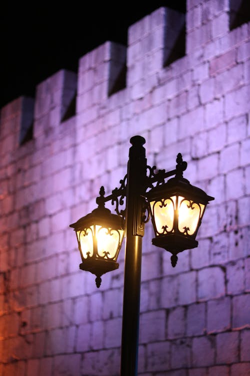 Street Lamp and Fortification Wall behind