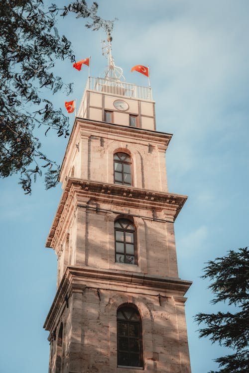 Tophane Clock Tower in Bursa in Turkey