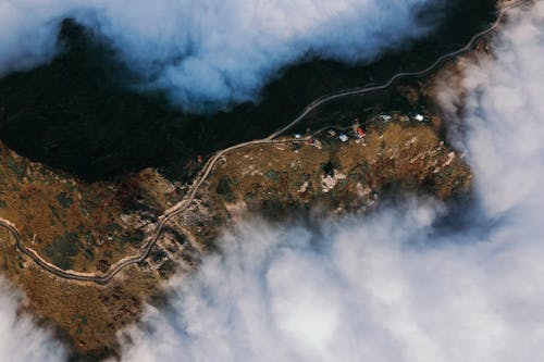 Δωρεάν στοκ φωτογραφιών με αεροφωτογράφιση, αφράτος, βουνά