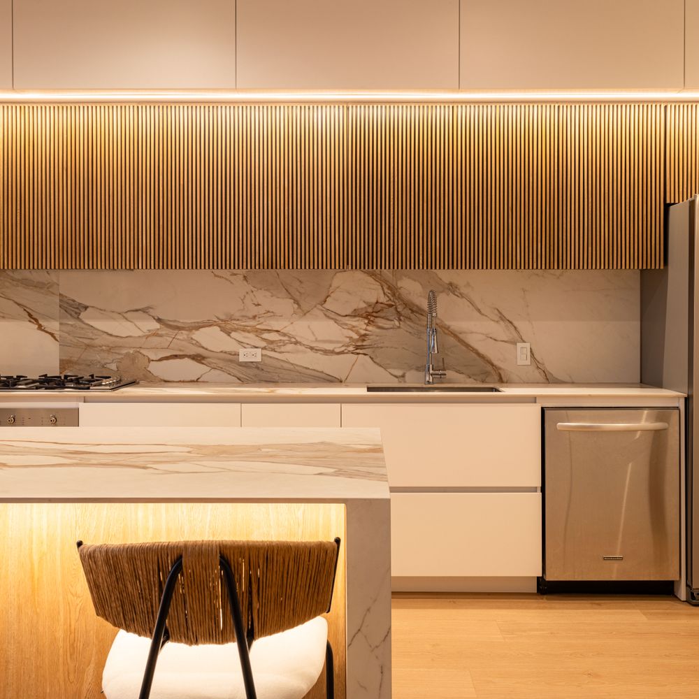 Kitchen Spraying in Chase Cross — dust sheets down and the room fully protected