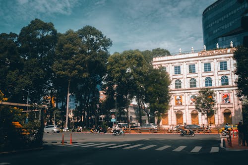 Crossing The Road In Vietnam Stock Photo - Download Image Now