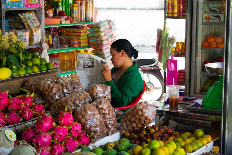 Woman Working In Store