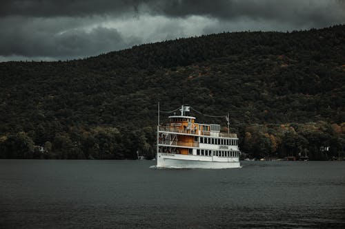 Passenger Ship on Lake