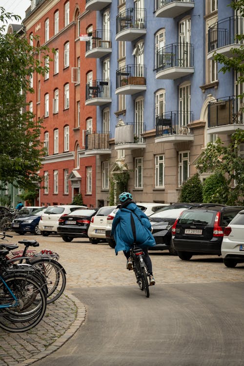 Man on Bicycle on Street