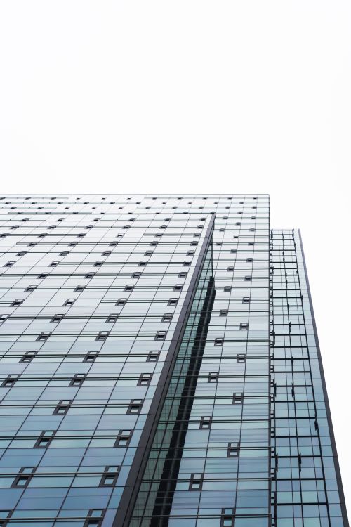 Glass Facade of a Modern Skyscraper · Free Stock Photo