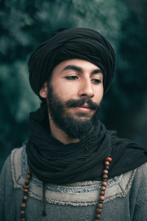 Portrait of Man with Beard and in Turban