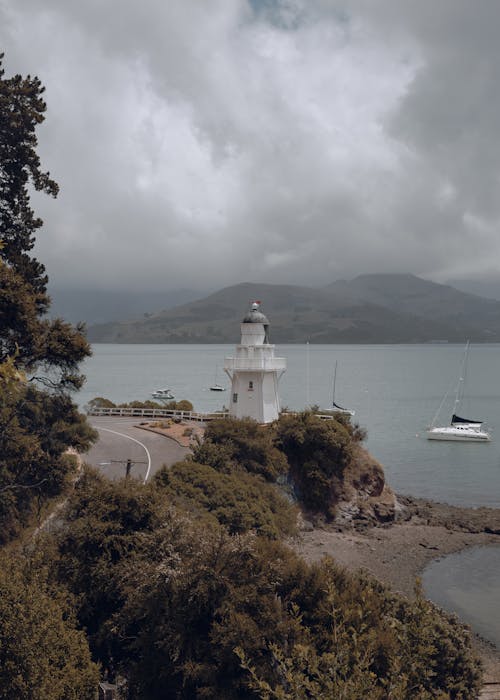 Akaroa Lighthouse by Road in New Zealand