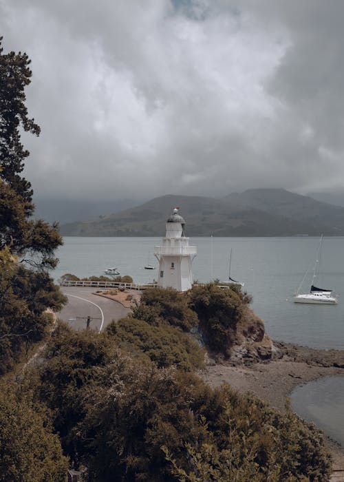 Ingyenes stockfotó akaroa világítótorony, függőleges lövés, helyi nevezetességek témában