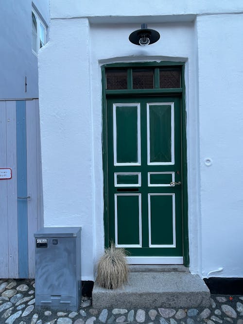 Foto d'estoc gratuïta de porta verda, portes