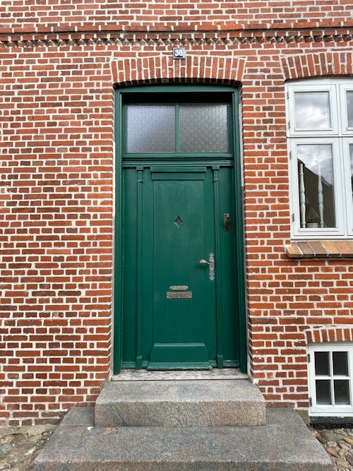 Foto d'estoc gratuïta de porta, porta verda, portes