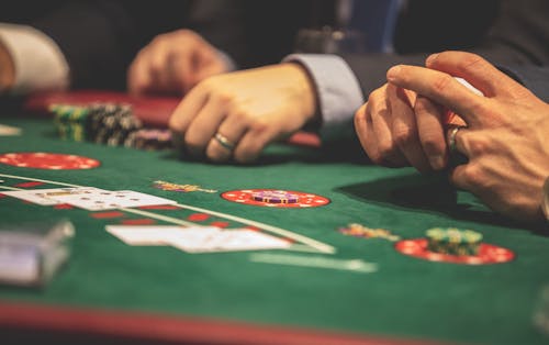 Free Person Playing Poker Stock Photo