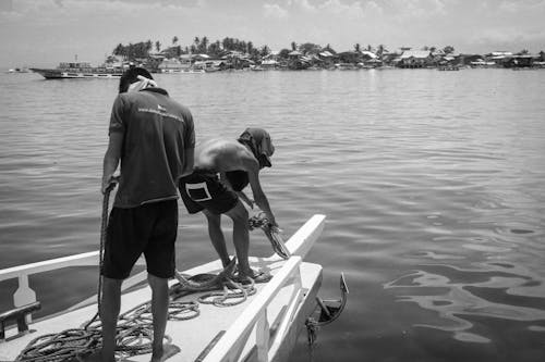 Balık tutmak, deniz, deniz aracı içeren Ücretsiz stok fotoğraf