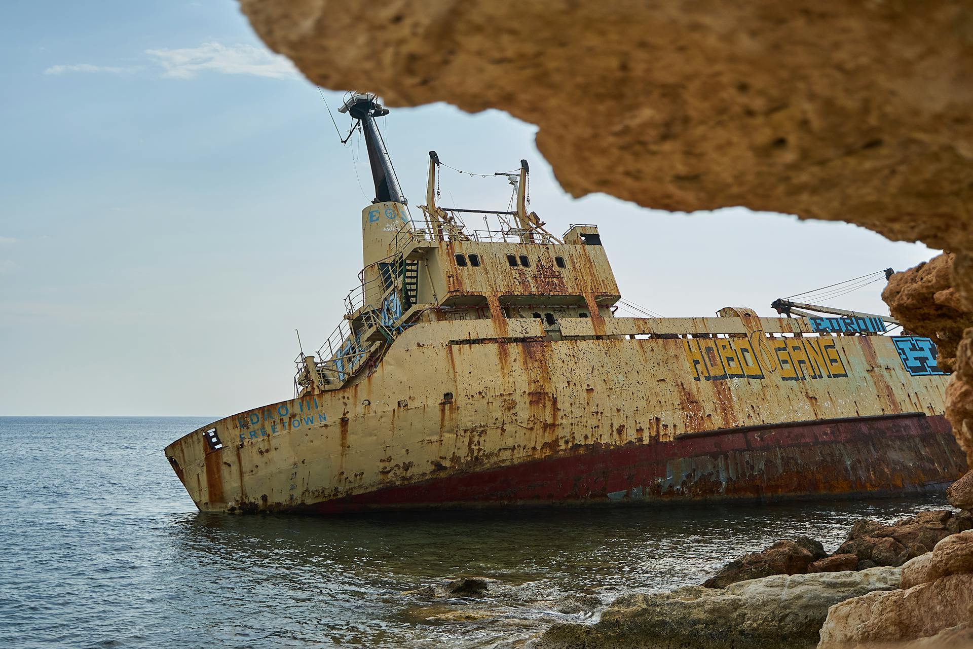 Shipwreck on Sea Shore
