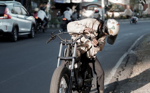 Woman on Motorbike