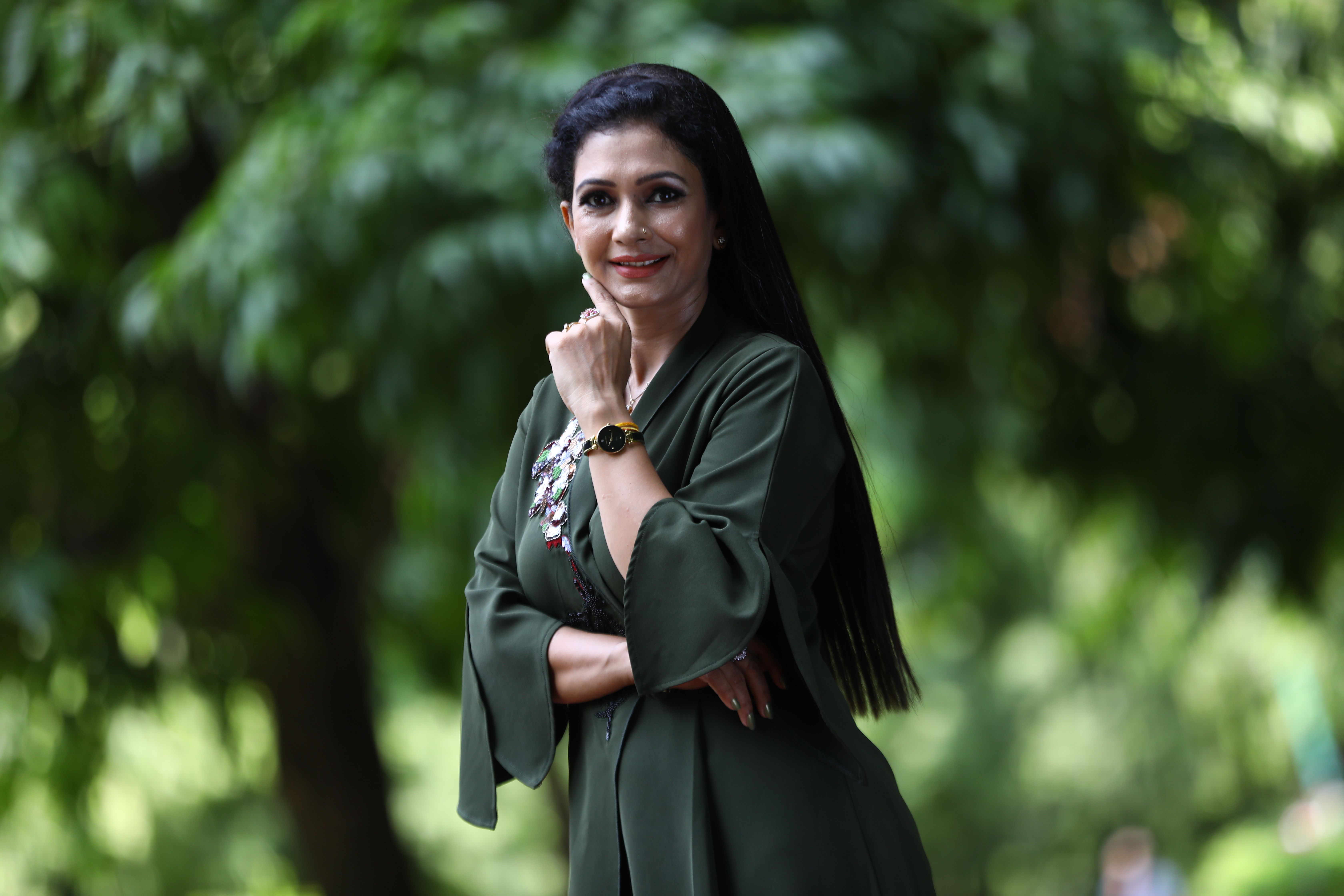 black hair green dress Elegant Elena Maxi Dress in Emerald main image 1