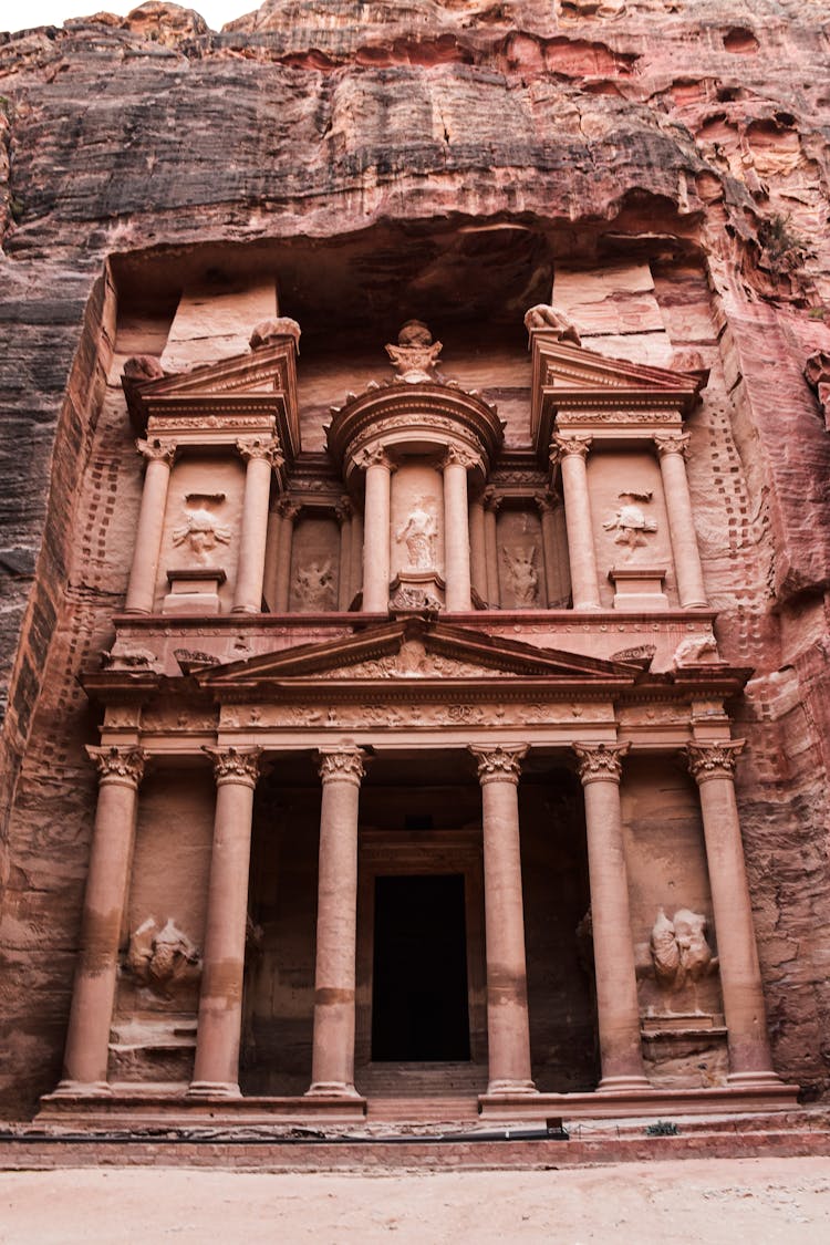 The Treasury In Petra In Jordan