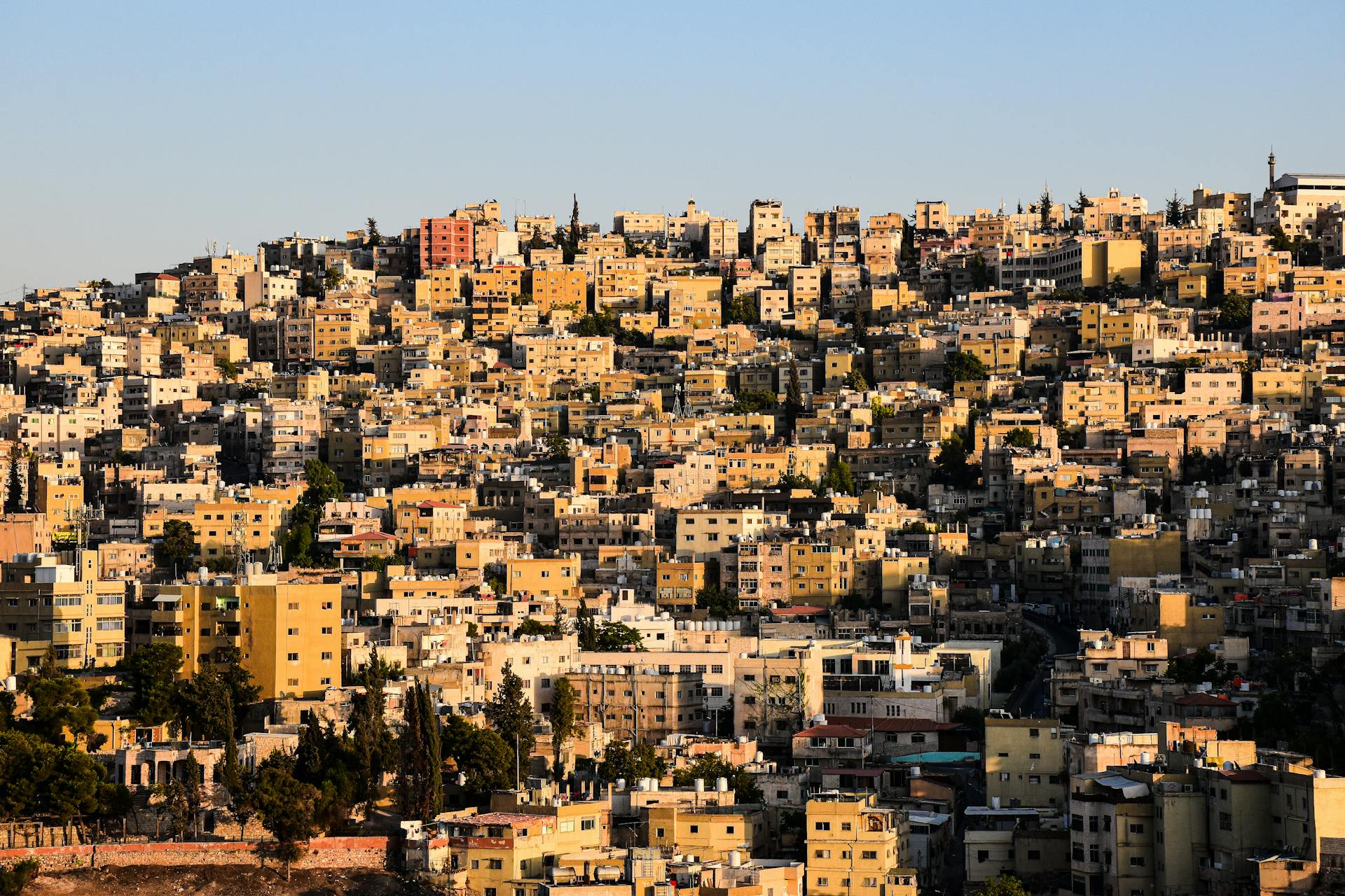 Buildings in Amman in Jordan