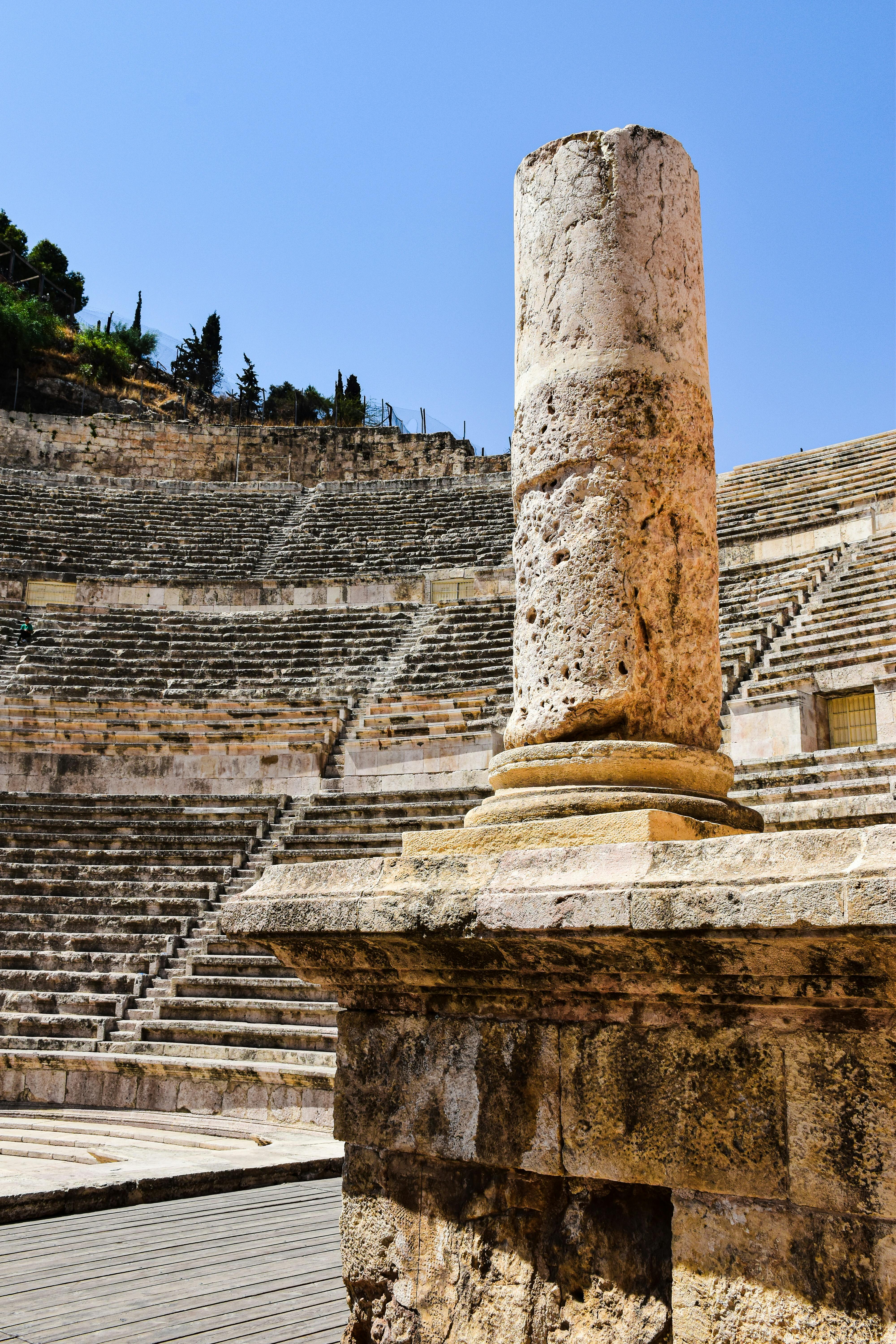 ruins of r oman theater in amman