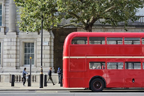 New Routemaster Bus on Street in London