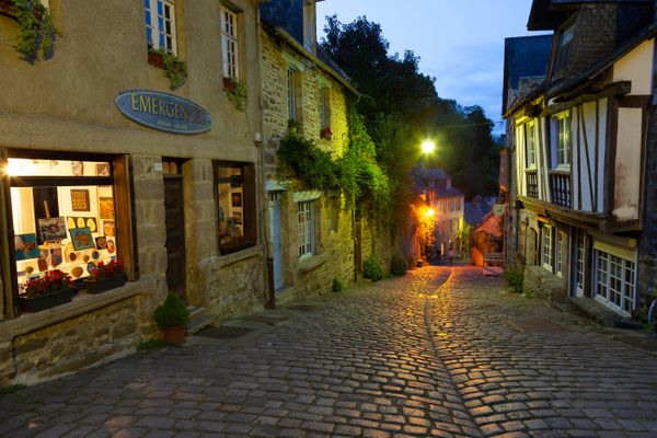 Cobblestone Street of Dinan jigsaw puzzle