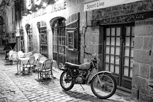 オートバイ, カフェ, タウンの無料の写真素材