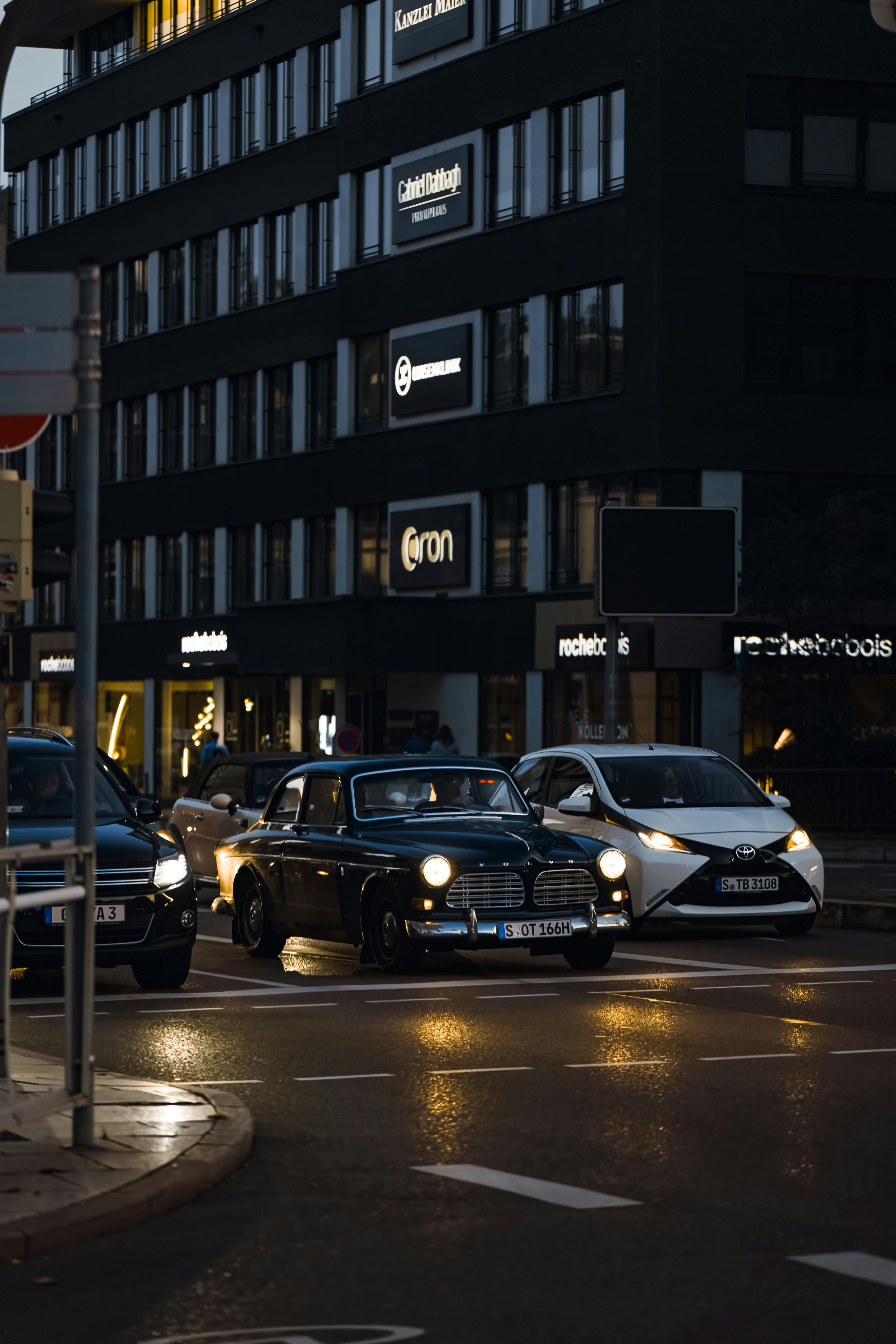 volvo amazon among cars on street