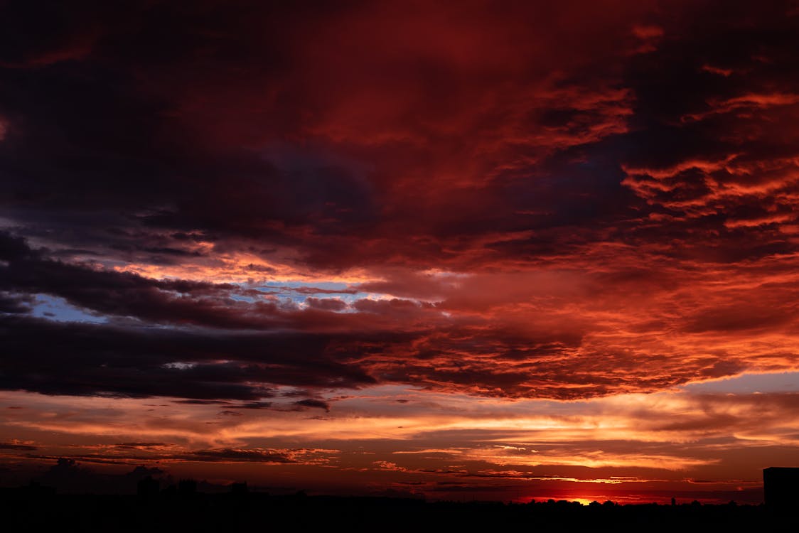 Clouds in the Sky During Sunset 