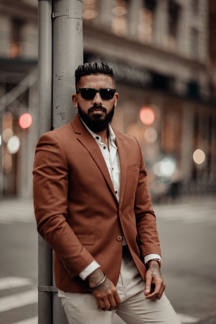 Rust Linen Blazer