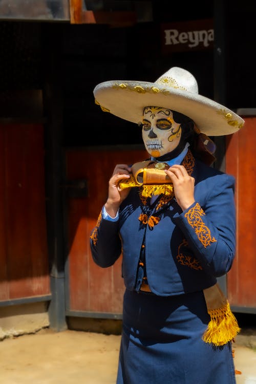 คลังภาพถ่ายฟรี ของ catrina, charro, dãa de muertos