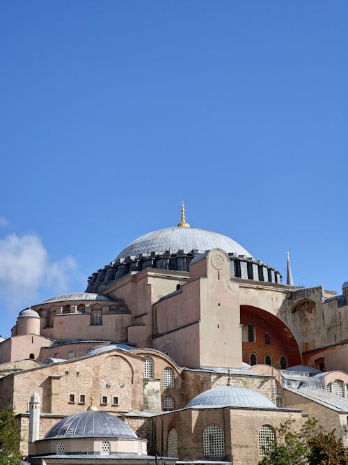 Hagia Sophia Mosque against Blue Sky