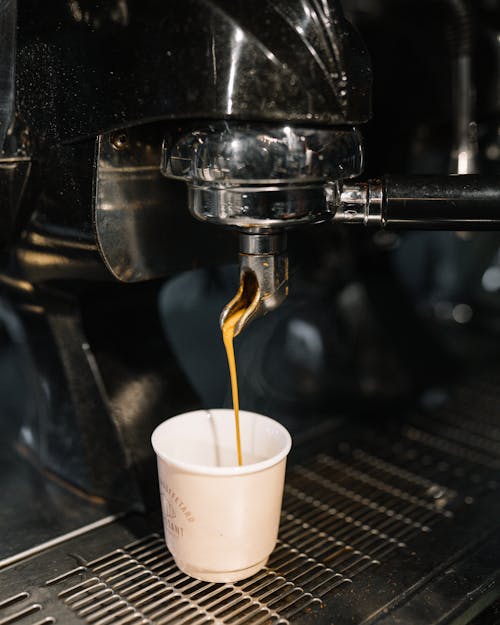 Coffee Machine Pouring Coffee