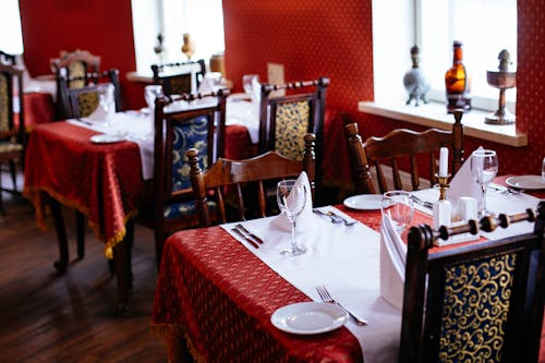 Imagine de stoc gratuită din aranjarea mesei, cină elegantă, în interior