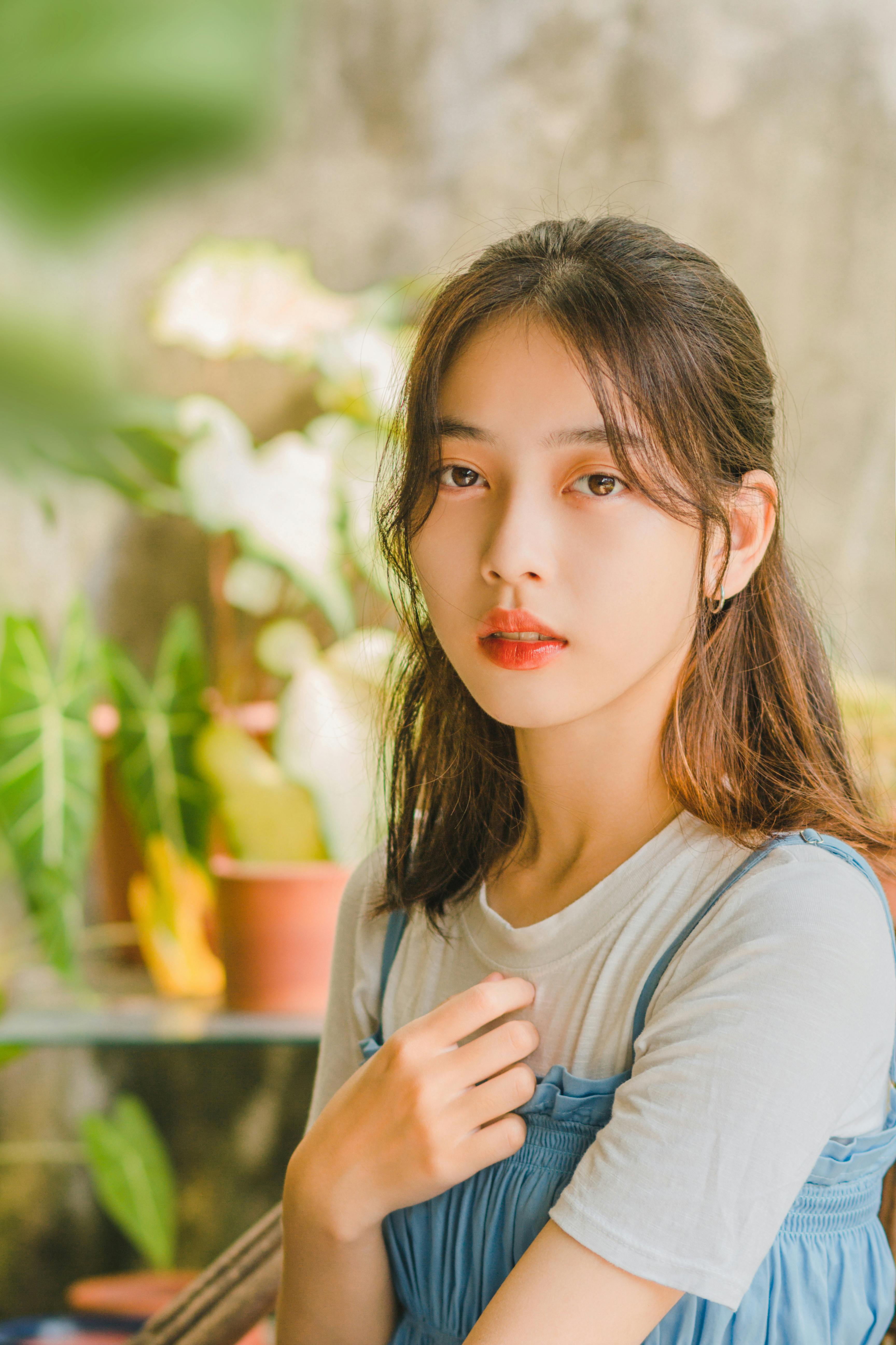 Portrait of a Young Brunette · Free Stock Photo