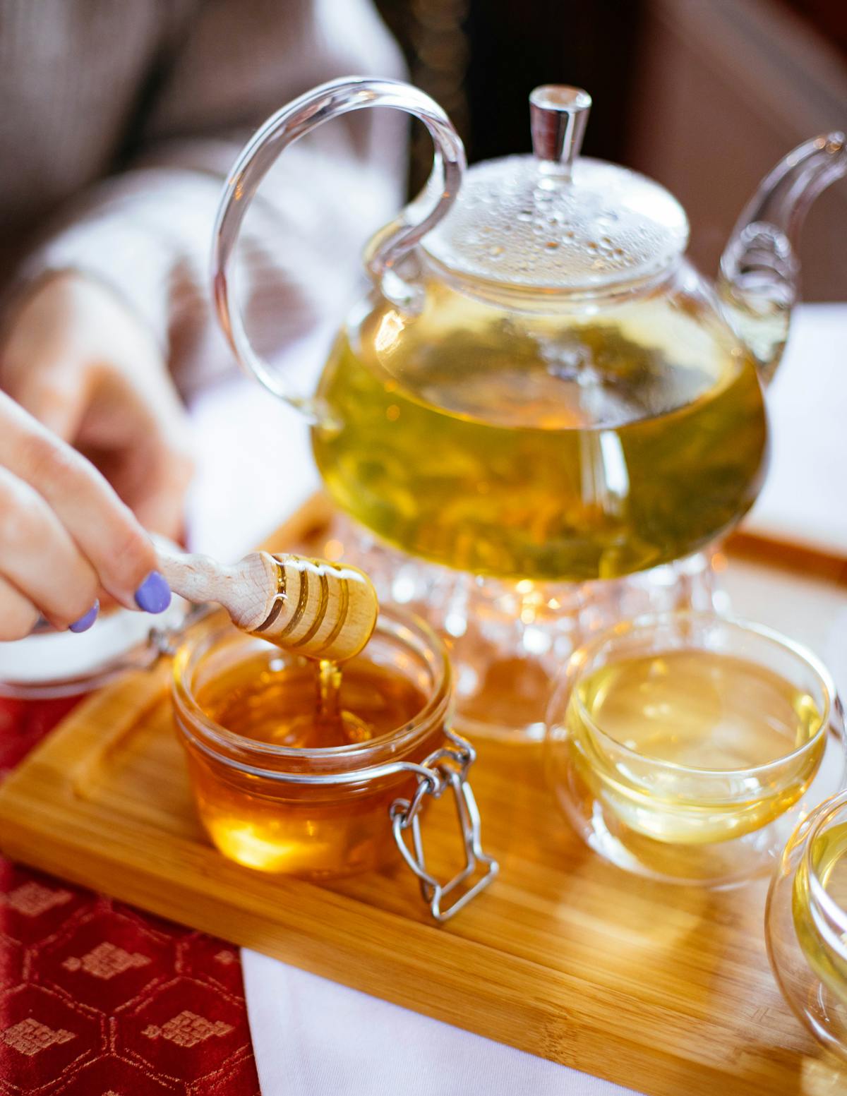 Ingredienti per tisane, bevande per la gola irritata