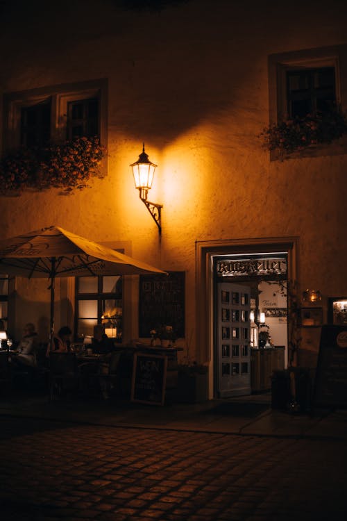 Bar Entrance at Night