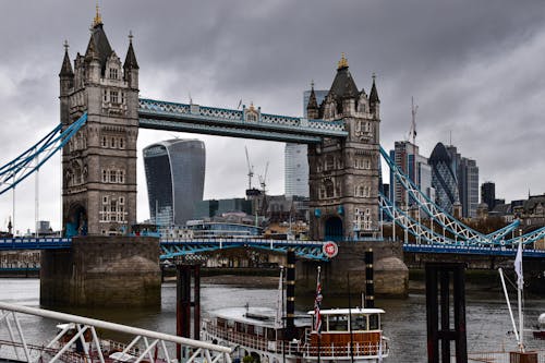 London Tower Bridge under Overcast Sky 