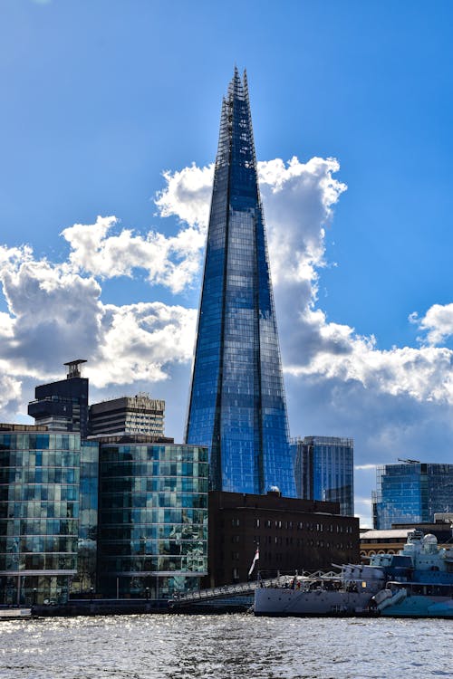 View of the Shard Skyscraper in London, England, UK 