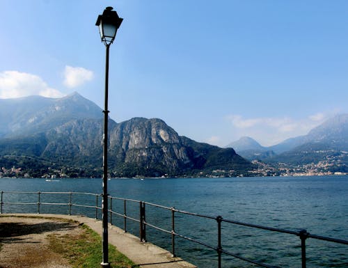 Free stock photo of lake views, lantern, mountain view