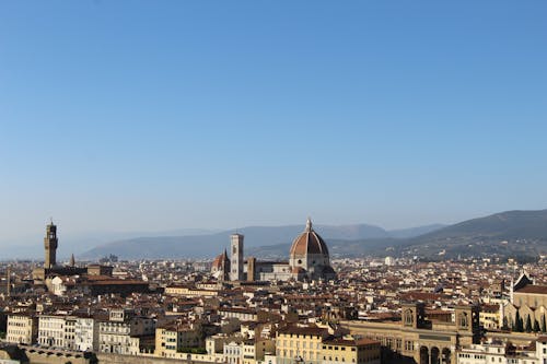 Foto stok gratis florence, katedral florence, pemandangan gunung