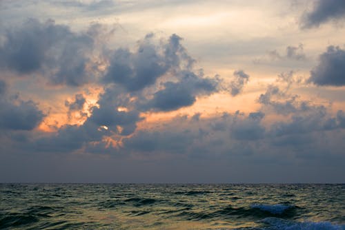 Základová fotografie zdarma na téma horizont, mávání, moře
