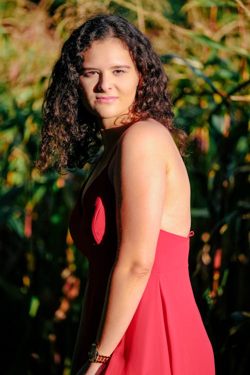 Woman in Red Dress