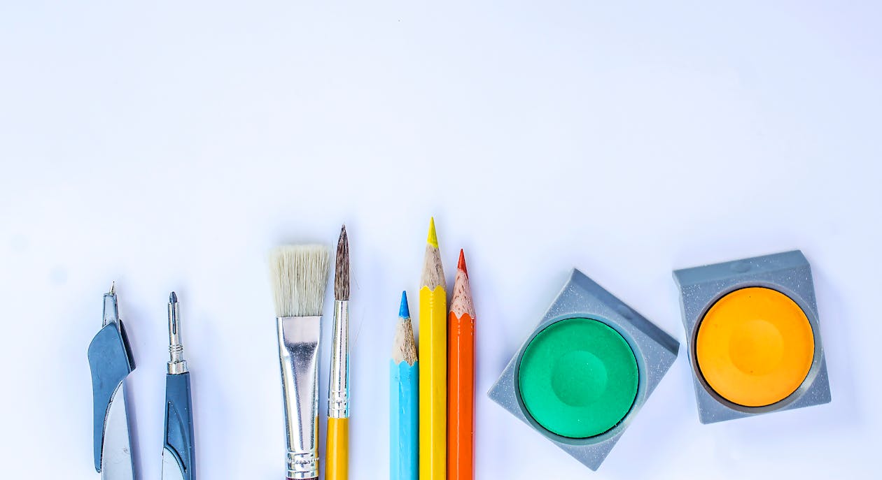 Free Coloring Materials Stock Photo