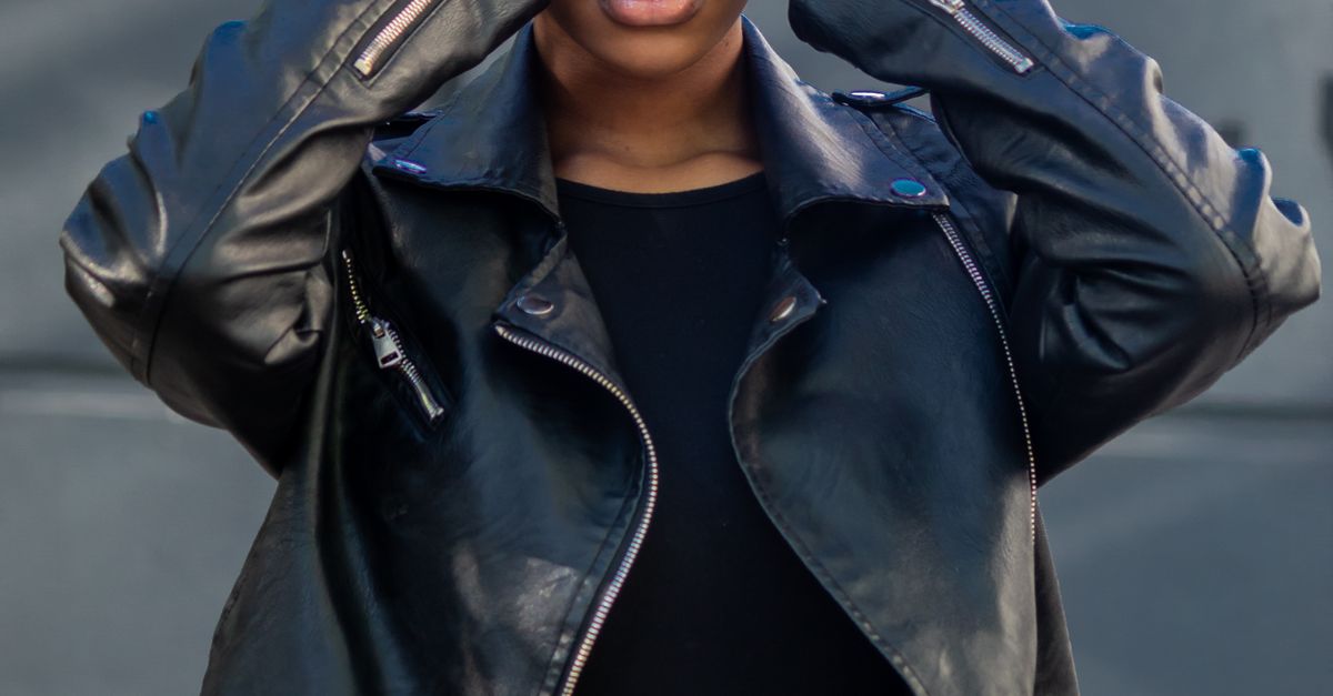 Modelwith Jacket Model in Leather Jacket · Free Stock Photo
