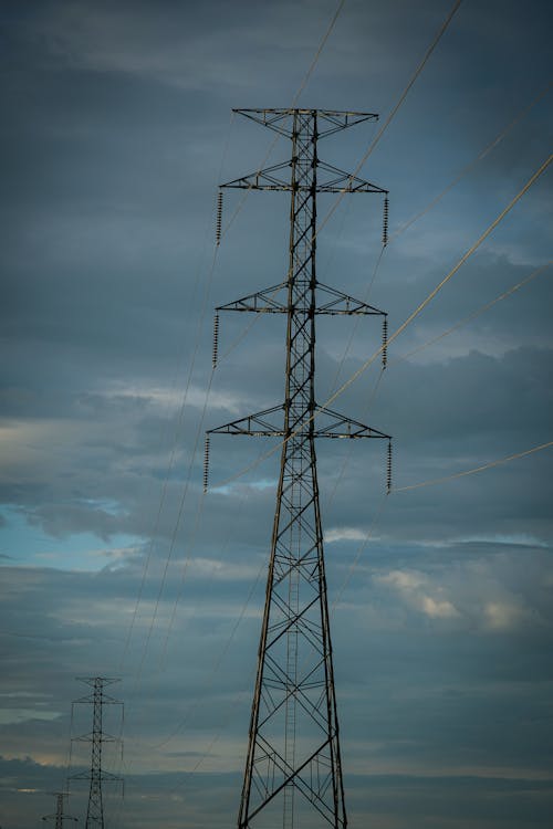 Electricity Pole on a Field 