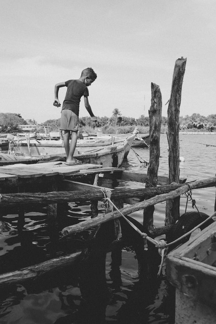 Boy In Harbor