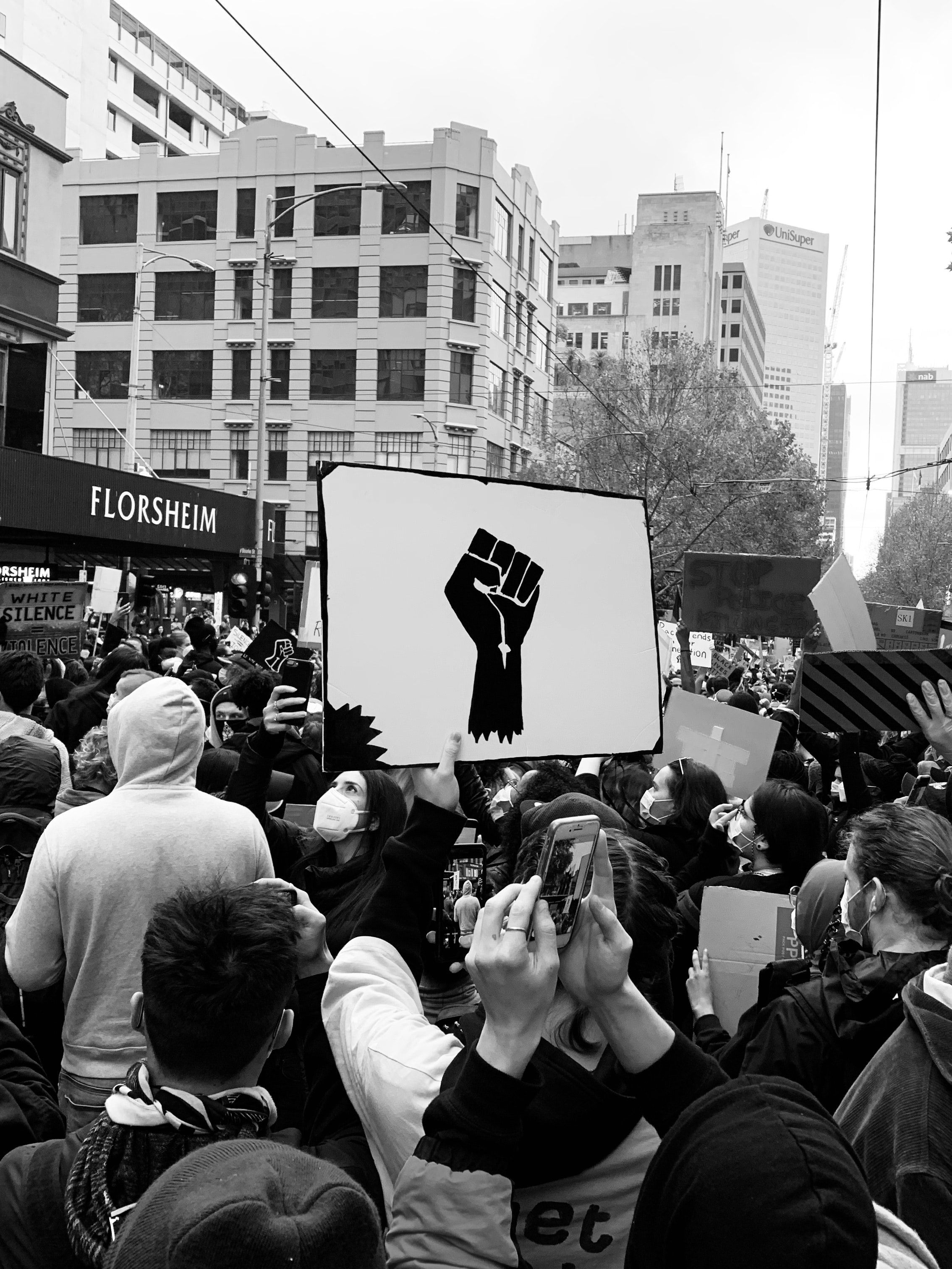 Crowd on the Street at a Protest · Free Stock Photo