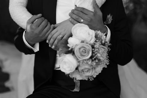 Hands of Bride and Groom at Wedding