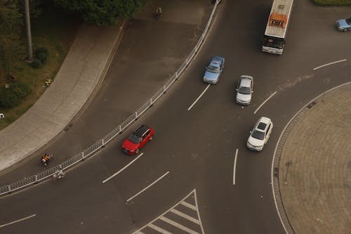 Ilmainen kuvapankkikuva tunnisteilla autot, Kiina, liikenneympyrä